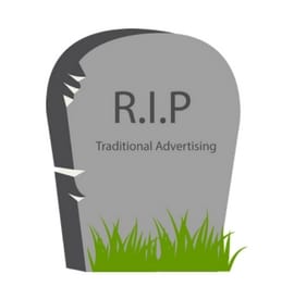 Attacat Digital Marketing vs. Traditional Marketing Gravestone