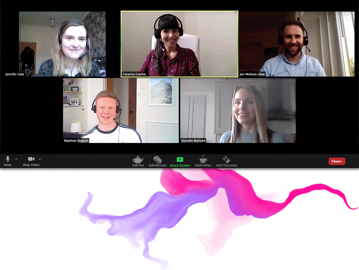 ecomm gif with art Ecommerce Team Photo