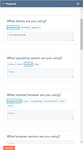 HubSpot playbook example