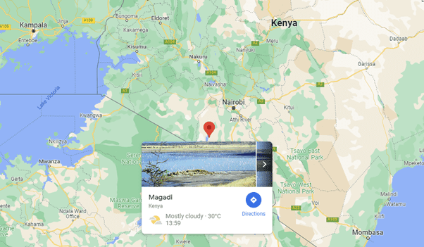 The building will be located in Magadi in Kenya which is just over 110 km south west of Nairobi.
